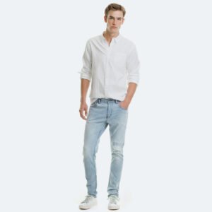 Slim Trapered Rip Jeans